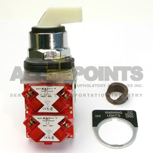 AMTRAN-STYLE AIR DOOR CTRL SWITCH W/LIGHTS